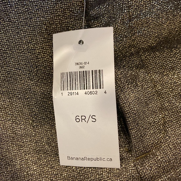 GOLD SPARKLE Banana Republic crop Avery pants - Picture 7 of 7